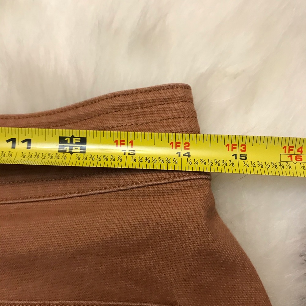 MADEWELL High Waist Snap Skirt In Burnt Sienna - Picture 10 of 11